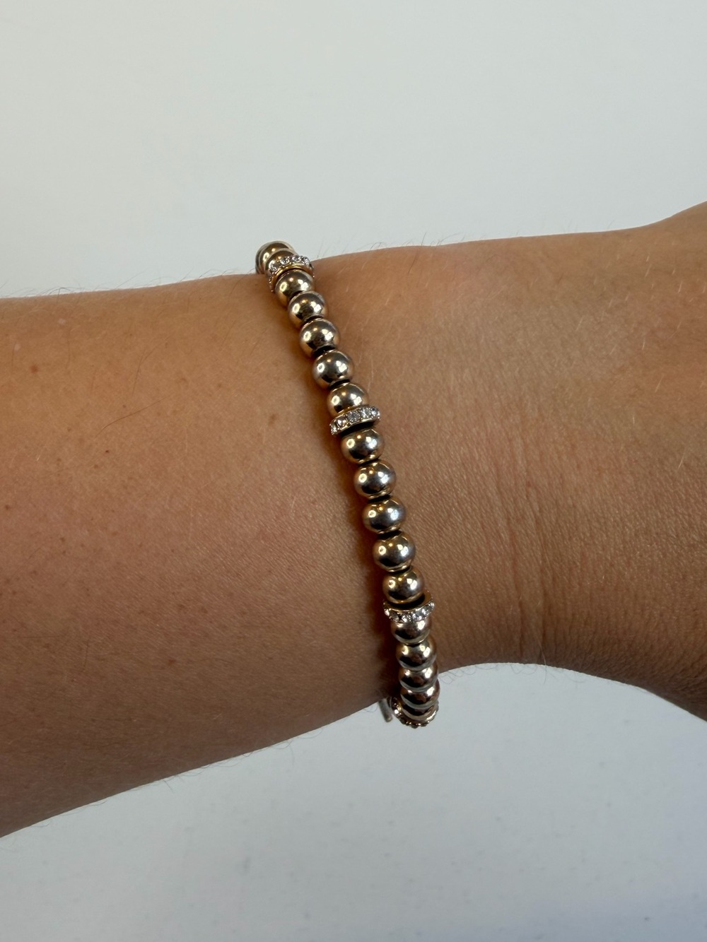 Ralph Lauren Gold Tone CZ Bracelet Costume Jewelry Vintage 90s Classic Luxury